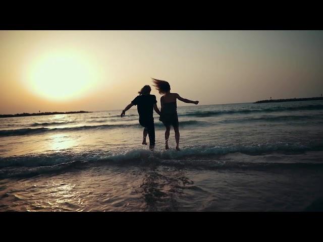 Copyright Free Video lovers Diary | Couple on Beach in Sunrise