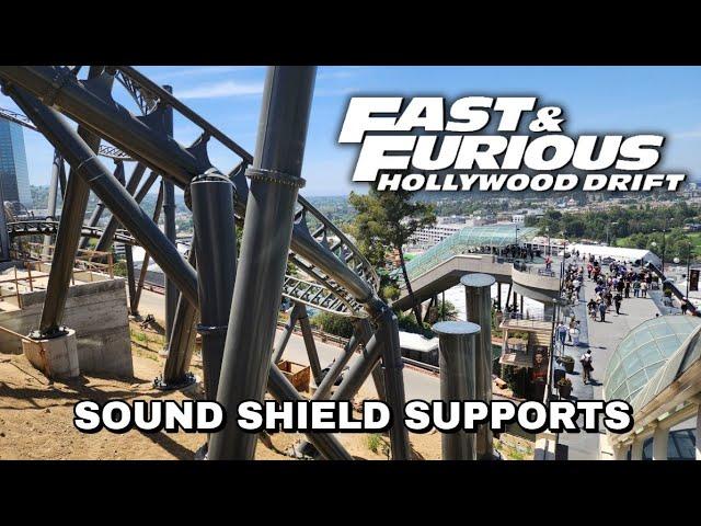 Sound Shield Supports Erected for Fast & Furious: Hollywood Drift | USH Vlog #48 | 5/22/25
