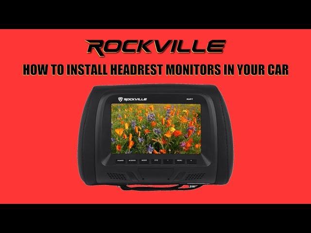 How to Install headrest monitors in your car (Easy Installation - Rockville Audio)