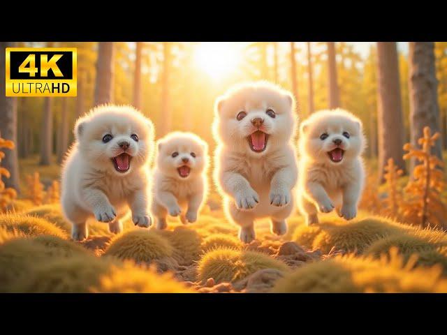 A Joyful Paradise Amazing Colors Of Adorable Wild Baby Animals With Relaxing Music  Gentle Music