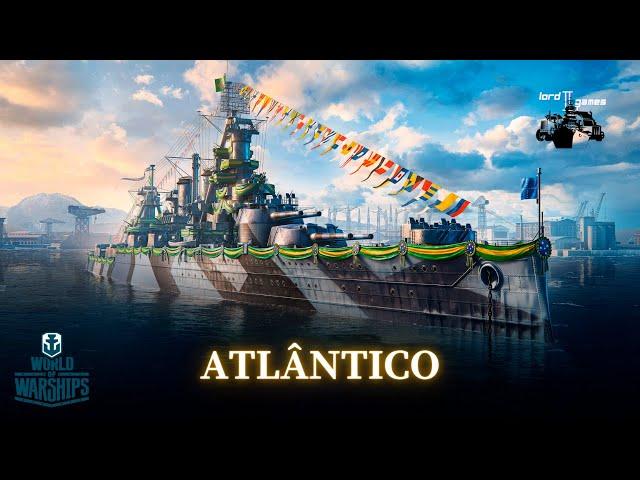 World of warships BR - O Novo Navio de Guerra Brasileiro - O Incrível Atlântico