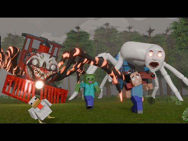 Choo Choo Charles & Cursed Thomas Apocalypse - Minecraft Animation