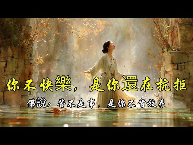 你以為不快樂，是世界的問題，其實是你內在在打架——佛說：苦不是發生了什麼，而是你“抗拒” | 自我覺察 | 不抗拒現實 | 情緒療癒 | 心靈成長 | 面對痛苦 | 放下執著 | 活在當下 |禪修智慧