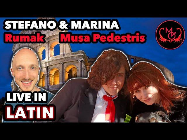 Latin poets Stefano Vittori & Marina Garanin! | Live in Latin