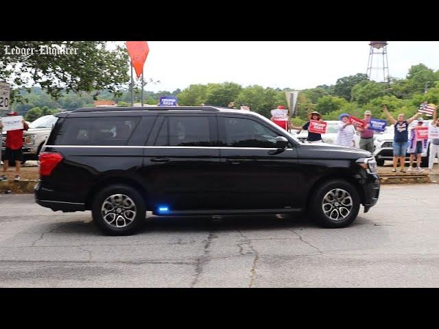 Raw Video: Watch Trump supporters greet First Lady Jill Biden's motorcade in Columbus