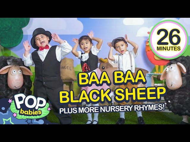 Baa Baa Black Sheep + More Nursery Rhymes | 26 Mins Non-Stop Compilation | Pop Babies