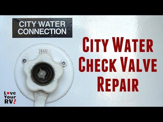 City Water Check Valve Disassembly and Repair