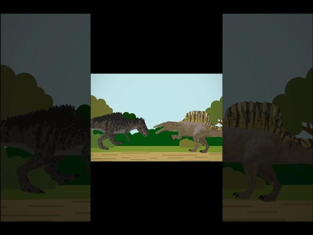 Giganotosaurs Vs Spinosaurus Animation #shorts
