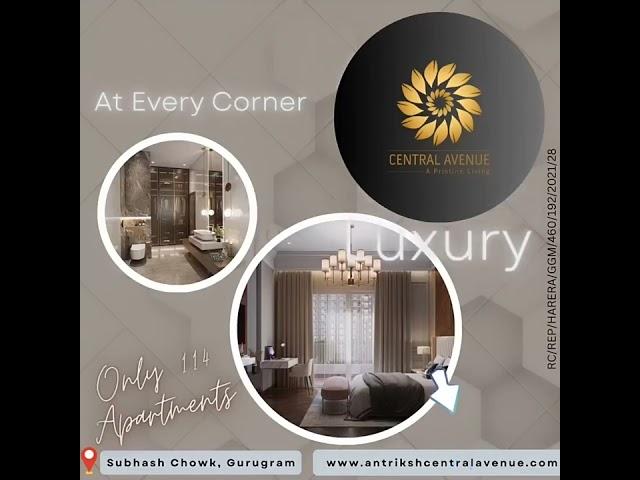 Antriksh Central Avenue, 3bhk luxury flats in Gurgaon, 4bhk flats at Sohna Road, luxury apartments