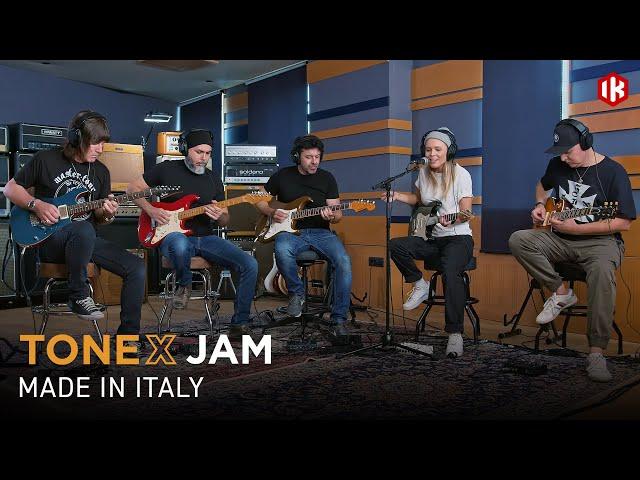 TONEX Jam: Made in Italy.  5 Artists Come to Play