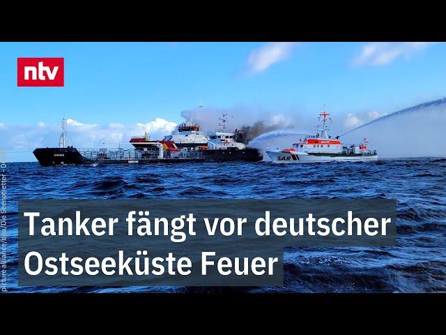 Hunderte Tonnen Öl an Bord - Tanker fängt vor deutscher Ostseeküste Feuer | ntv