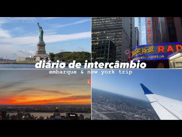 •diário de intercâmbio || embarque e viagem para Nova York•