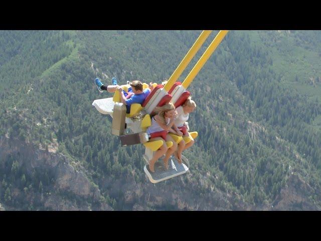 Giant Canyon Swing (including POV) - Glenwood Caverns (HD)