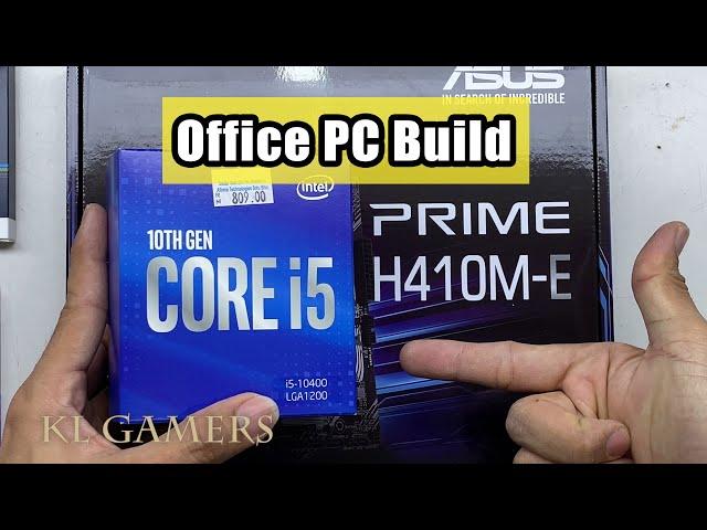 intel Core i5 10400 ASUS PRIME H410M-E Office PC Build