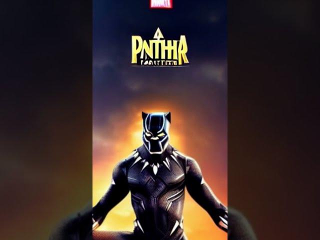 Black Panther Wakanda Forever - AI generated art #shorts #aigeneratedart #blackpanther