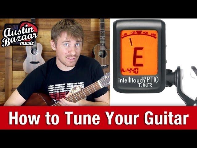 Tuning Guitar - How to Tune Guitar with a Digital Tuner