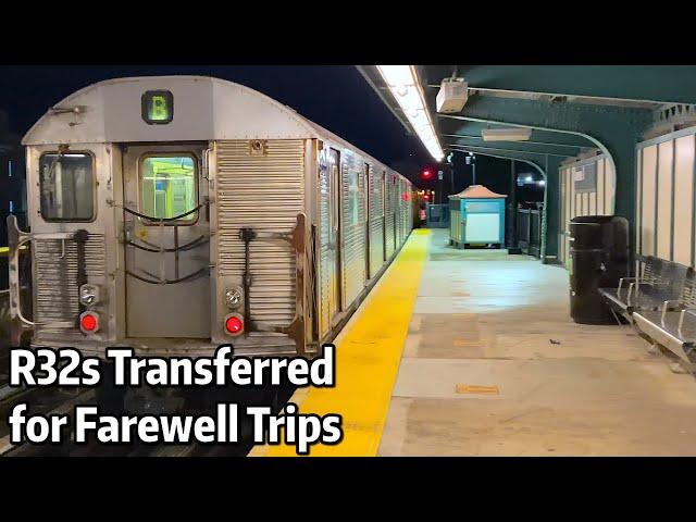 ⁴ᴷ⁶⁰ R32s Transferred to Coney Island Yard for Farewell Trips