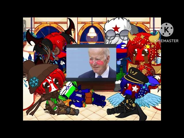 Countryhumans react to Trump x Biden part 1 | Sasha OC