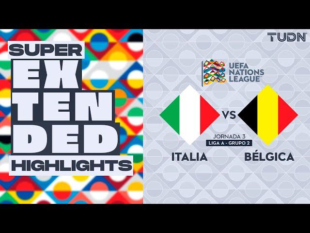 SUPER EXTENDED HIGHLIGHTS | Italia vs Bélgica | UEFA Nations League 2024 | TUDN