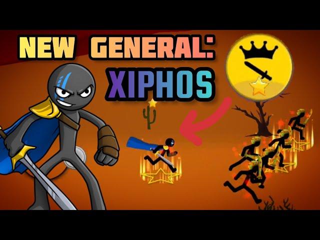 Stick War Legacy Mod Update, New Unit: General Xiphos! Epic Powerful Unit Xiphos Gameplay!