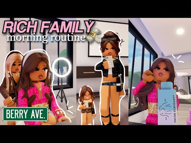 Rich Family Morning Routine  | Roblox Berry Avenue Roleplay