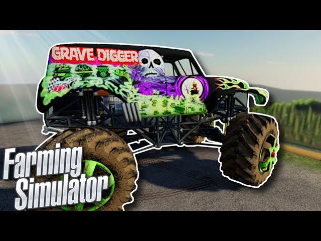 CRAZY MONSTER TRUCK RACE! - Farming Simulator 19 Multiplayer Gameplay