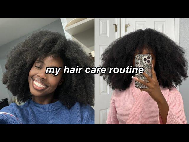 MY HAIR CARE ROUTINE FOR STRONGER NATURAL HAIR !! (type 4) 