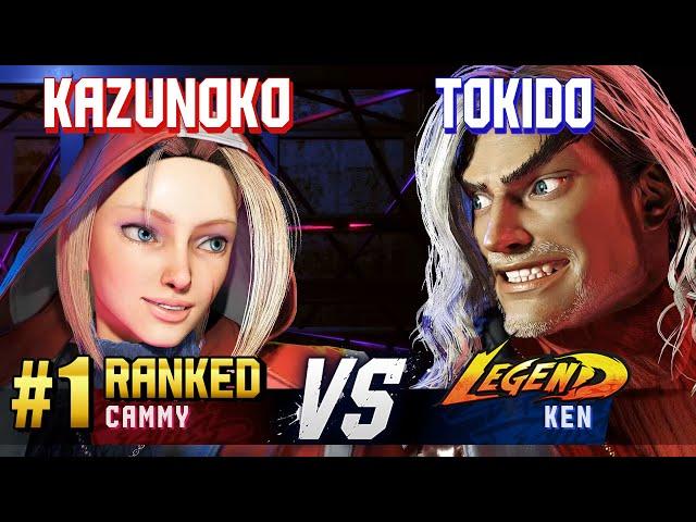 SF6 ▰ KAZUNOKO (#1 Ranked Cammy) vs TOKIDO (Ken) ▰ High Level Gameplay