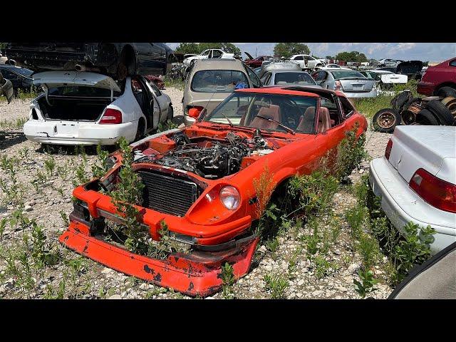 INSANE Find at a Texas Junkyard - Junked Datsun with Rare Body Kit #280zx #datsun #junkyard