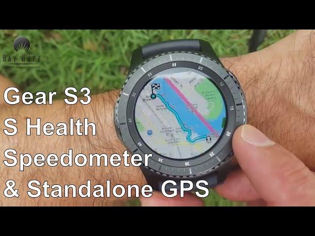 Samsung Gear S3 Fitness, Speedometer, Standalone GPS and S Health apps Unboxing & review