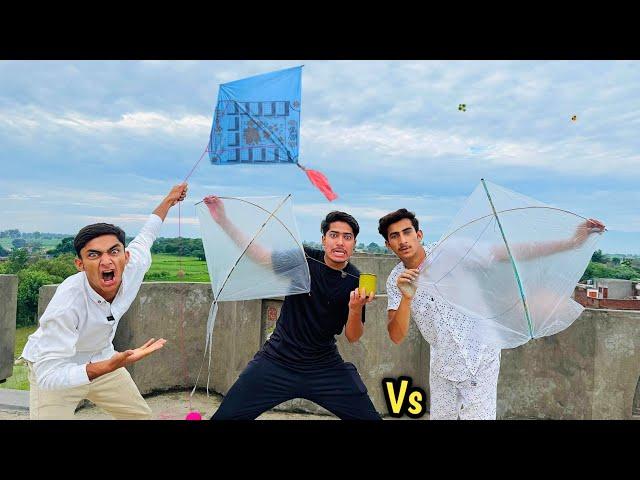 PlasticBag Kite Flying & Havey Rain | Kite