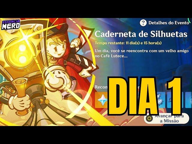 COMO FAZER CADERNETA DE SILHUETAS DIA 1 - A escolha mais importante #GENSHINIMPACT 5.4