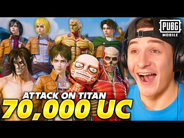 Buying ALL Attack on Titan Skins in PUBG MOBILE