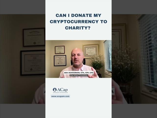 Donate Cryptocurrency to Charity. #crypto #cryptocurrency #financialadvisor