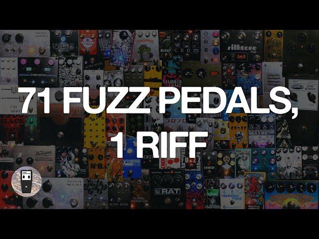 71 Fuzz Pedals, 1 Riff || Fuzz Pedal Shootout