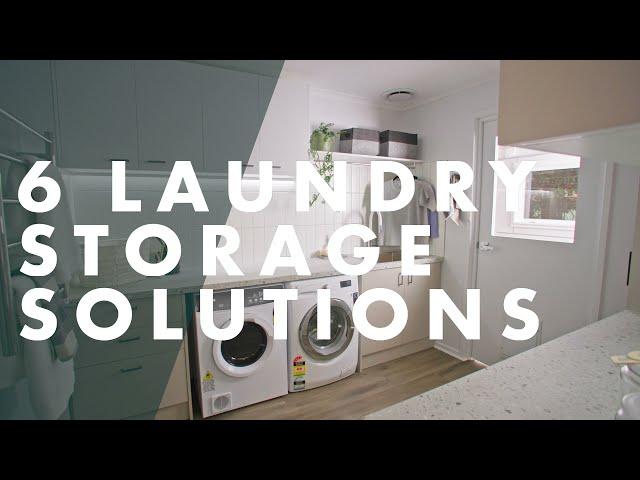 6 Laundry Storage Solutions - Bunnings Warehouse