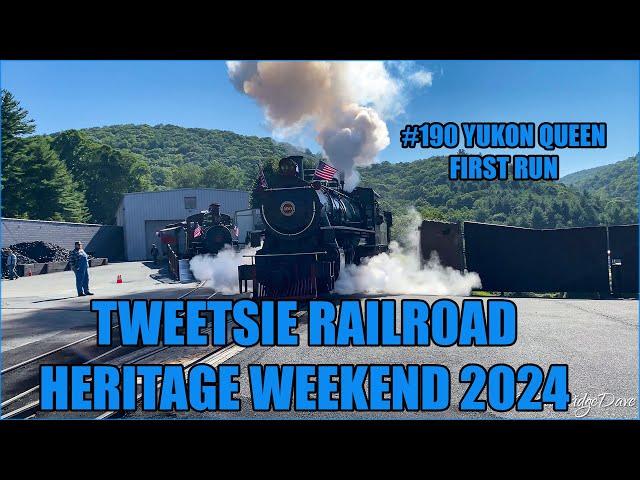 Heritage Weekend 2024 1st Run by the Yukon Queen #190 at Tweetsie Railroad