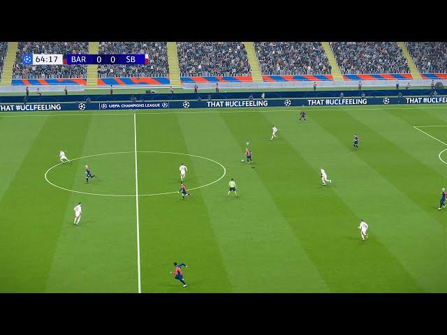 Football Life 2025 Gameplay UCL Full MOD. Barcelona VS Stade Brestois.