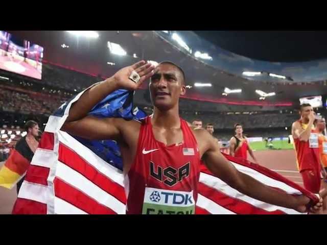 Ashton Eaton Decathlon World Record 9045 - 2015 IAAF World Championships