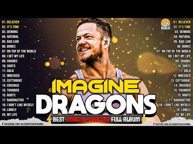 Imagine Dragons Playlist - Best Songs 2024 | Believer, Bones, Demon, Thunder....MIX