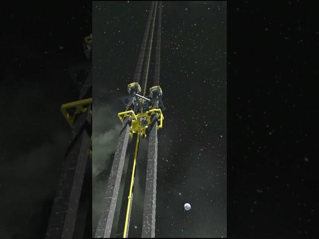 Space Elevator Update: We Reached The Build Height Limit? Space Engineers Time Lapse #Shorts