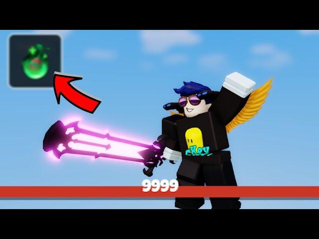 This enchant gives me INF HP (1v50 | Roblox Bedwars)