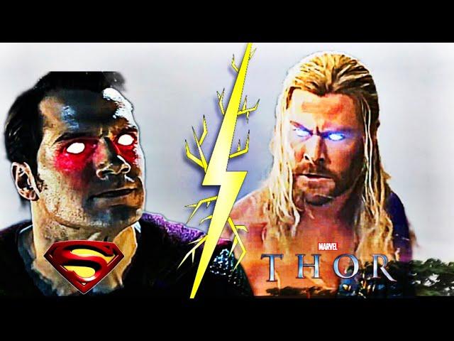 Could Thor defeat superman despite his amazing powers and all?  #viralvideo #superman #dccomics