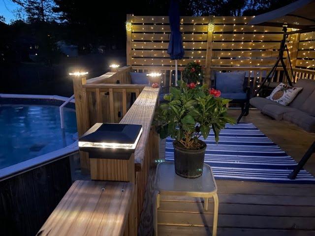 Amazing Amazon Deck Post Solar Lights!