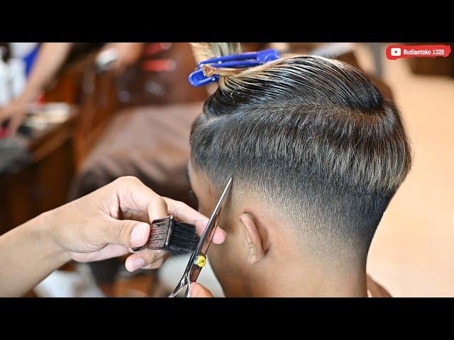 Perfect skin fade with Top Crop and Color__Mens Haircut 