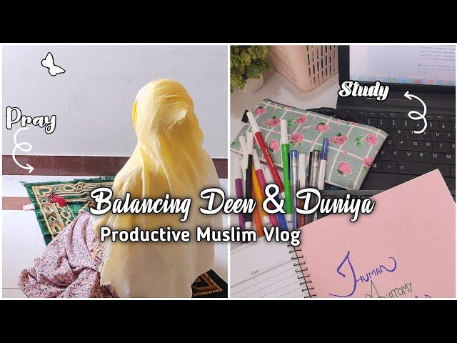 Study and praywith me a productiveday in the life #motivation #vlog #muslimahvlog #study