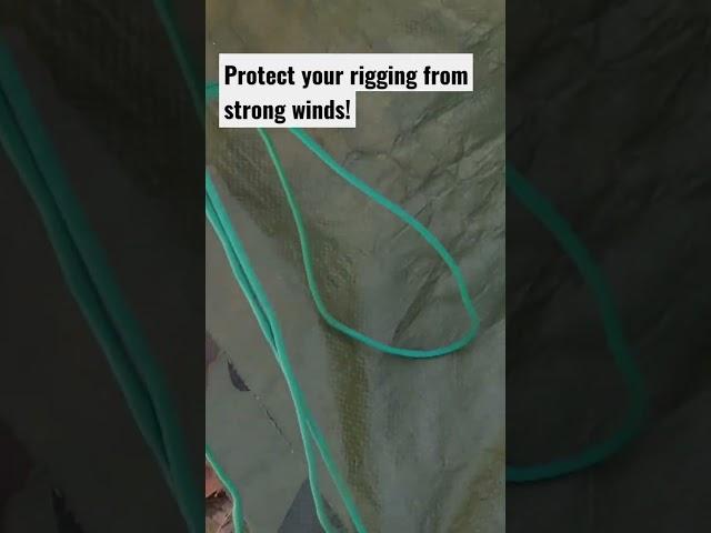 Protect your rigging from strong winds! - #camping #4x4 #offgridliving #gypsy #australia #nomad #van