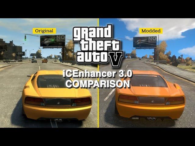 GTA IV: iCEnchancer 3.0 Mod - Graphics Comparison