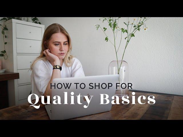 How To Shop Quality Basics (Best Brands For High Quality Clothing)