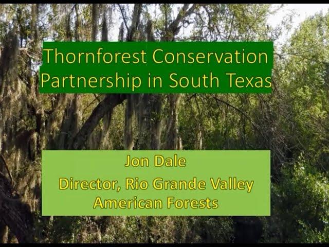 Wildlife Diversity Webinar Series - Thornscrub Conservation Partnership